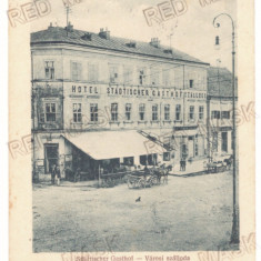 4009 - REGHIN, Mures, Hotel, Berarie, Romania - old postcard - used - 1918