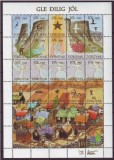 Foroyar Feroe Danemarca MNH 1995-97 2000 2006 2008 - Craciun minicoli etichete