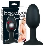 Dop Anal Backdoor Friend Large, Negru, 12 cm