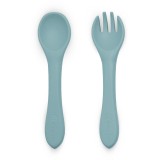 Petite&amp;Mars Take&amp;Match Silicone Cutlery tac&acirc;muri Frosted Sky 6m+ 2 buc