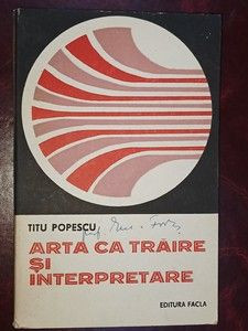 Arta ca traire si interpretare- Titu Popescu foto