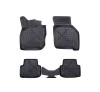 Covorase Auto Cauciuc Tip Tavita ALM Seat Leon 4 (2021-2024) Automat, Negre, Margine Inalta, Fata + Spate