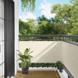 vidaXL Ecran de balcon Crem 75 x 200 cm Material Oxford 42030694