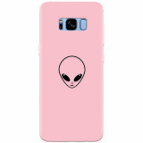 Husa silicon pentru Samsung S8, Pink Alien