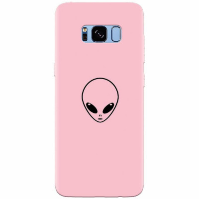 Husa silicon pentru Samsung S8 Plus, Pink Alien foto