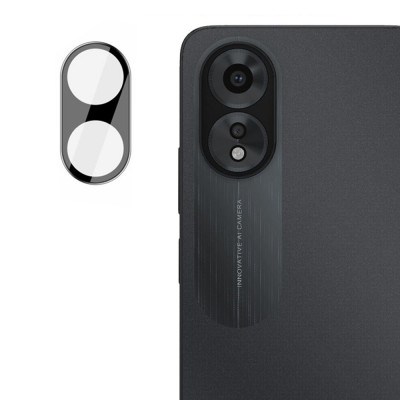Folie Camera pentru Oppo A38, Techsuit Full Camera Glass, Black foto