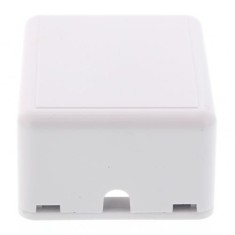 Priza de perete fara Keystone 1-port alba Well foto