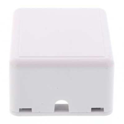 Priza de perete fara Keystone 1-port alba Well foto