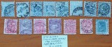 S-W-AUSTRALIA(Noua GALIE DE sud)--( 1880-1906-LOT 16VAL.=STAMPILAT-Vezi-Scan