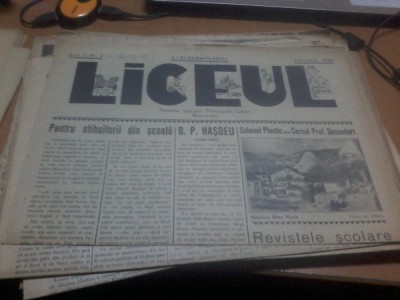 Liceul anul II nr. 3 feb. 1936 Reproducere Stanescu Mina Maria Peisaj din Balcic foto