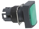 Comutator apăsare 16mm verde
