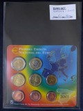 Spania 2001 - Set complet de euro bancar de la 1 cent la 2 euro, Europa