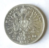 AUSTRIA 2 COROANE 1912 KRONE KRONEN ARGINT AUNC, Europa