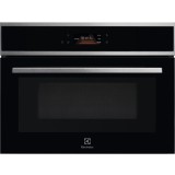 Cuptor compact incorporabil Electrolux EVM8E08X CombiQuick, afisaj tactil TFT, gratar, cuptor cu microunde, 42 l, negru