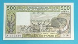Bancnotă Coasta de Fildes (pick 106A) 500 Francs 1986 UNC serie: 381377946