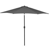 Umbrela terasa gradina, cu manivela si inclinare, GU200, diametru 300cm, gri antracit Household NewTrend