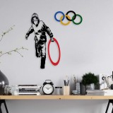 Cumpara ieftin Tablou metalic Banksy Multicolor 62x61 cm