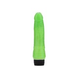 Vibratoare realiste - Loving Joy Vibrator Realist 18 cm Fosforescent in Intuneric Vene in Detaliu si Vibratii Puternice