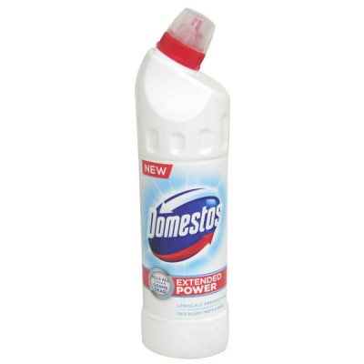 Dezinfectant pentru Toaleta Domestos White, 750 ml, Parfum Fresh Marin, Detartrant Lichid, Dezinfectant Lichid pentru Baie, Dezinfectant pentru WC, So foto