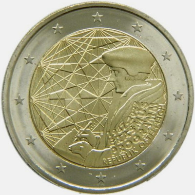 ERASMUS - Austria moneda comemorativa 2 euro 2022 - UNC foto