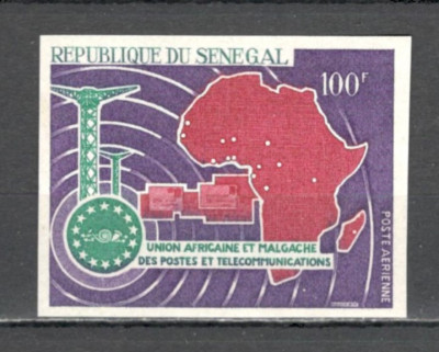 Senegal.1967 Posta aeriana-6 ani Uniunea PTT Africa si Madagascar ndt. MS.85 foto