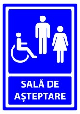 Semn de sala de asteptare foto
