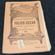 Carte veche per interbelica - IULIUS CEZAR - Ed. Universala Alcalay Shakespeare