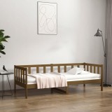 vidaXL Pat de zi, maro miere, 80x200 cm, lemn masiv de pin 814687