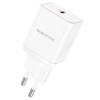 Incarcator retea Borofone BN6, Quick Charge 3.0, 20W, USB-C, PD, White