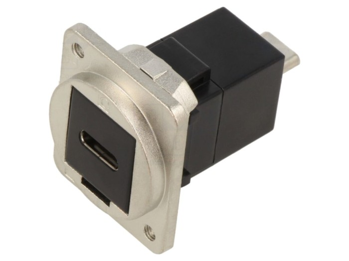 Adaptor USB C soclu-față, mufă-spate