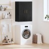 VidaXL Dulap montat pe perete Negru 69.5 x 34 x 90 cm Lemn compozit 879515