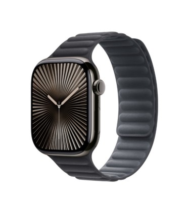 Curea smartwatch magnetica, THD, compatibila Apple Watch 46 mm seria 10, marime universala, neagra foto