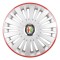 Set 4 Capace Roti, potrivite jantelor de R16, pentru Alfa Romeo, model falcon argintiu cu rama rosie