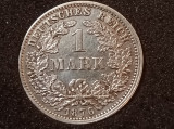 1 Mark 1876 J,stare aUNC,argint (aproape impecabila). VOUCHER 40 LEI (descriere), Europa