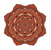 Sticker decorativ Mandala, Maro, 50 cm , 1059STK, natura si peisaje