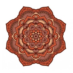 Sticker decorativ Mandala, Maro, 50 cm , 1059STK
