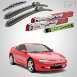 Cumpara ieftin Ștergătoare Mitsubishi Eclipse II (D31A, D32A) 1995-1999 | Set Față și Spate Flat &ndash; TeamCar&reg;