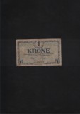 Rar! Danemarca 1 krone coroana 1921 seria5788512