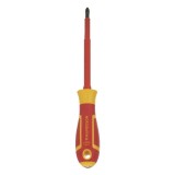 Cumpara ieftin Șurubelniță Cruce PH2 Magnusson, Oțel, V&acirc;rf Magnetic, M&acirc;ner Ergonomic, Roșu