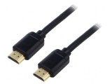 Cablu HDMI 2.0 1m negru PVC mufă din ambele părţi