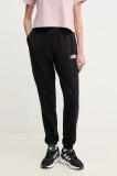 The North Face pantaloni de trening Simple Dome femei, culoarea negru, neted, NF0A8C1YJK31