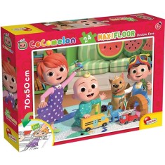 Puzzle de Colorat Maxi Lisciani O zi insorita cu Cocomelon 24 piese foto