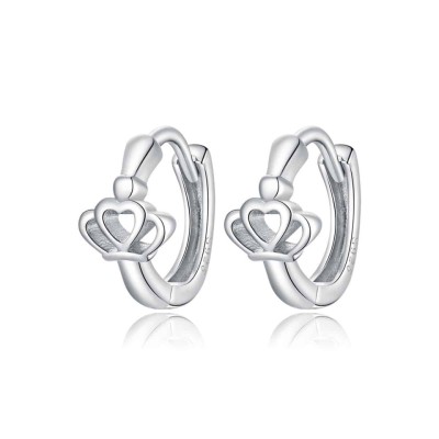 Cercei din argint -Crown ear buckles- ARG90C foto