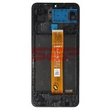 Display LCD cu Touchscreen si Rama Samsung Galaxy A12 A125 Negru Compatibil