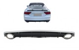 Difuzor bara spate Audi A7 4G Facelift RS7 Design cu ornamente evacuare