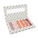 Fard bio pentru pleoape paleta in 6 culori Pink Vibes, 15g, Charlotte Bio