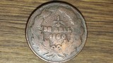 Chihuahua / Mexic state - moneda de colectie rara - 1/4 real "Quarto/Quartilla" 1860 - foarte greu de gasit