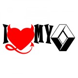 Cumpara ieftin Sticker I Love My RENAULT