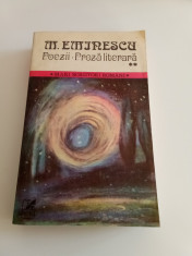 MIHAI EMINESCU - POEZII, PROZĂ LITERARĂ - VOL. 2 foto