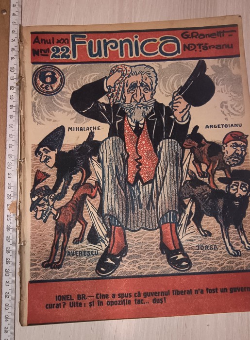 REVISTA FURNICA 1926 , CARICATURI , REVISTA UMORISTICA ...